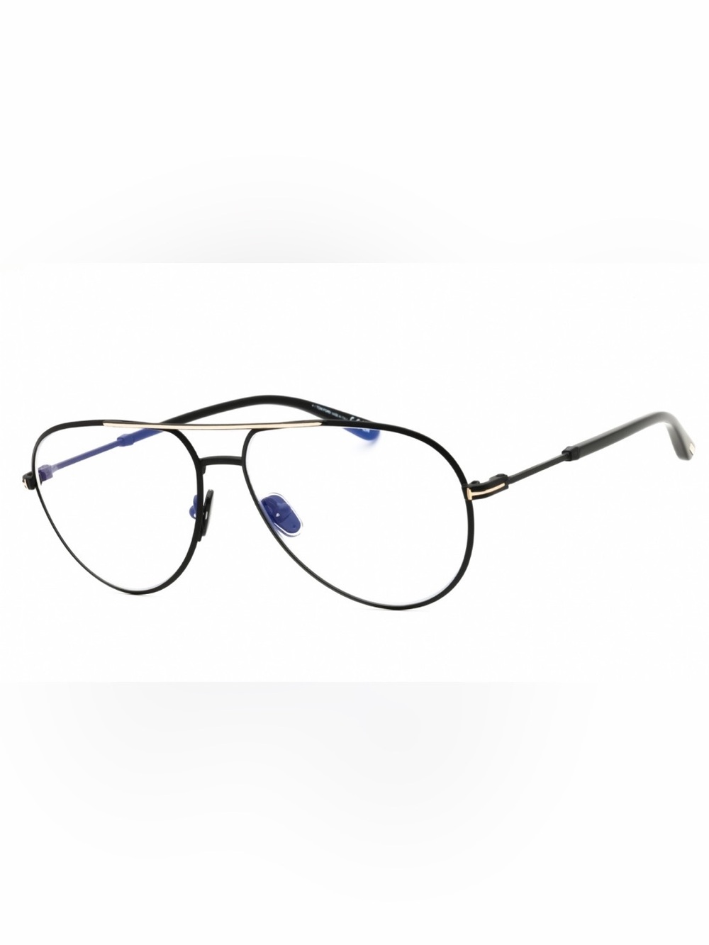 Tom Ford Black Aviator Metal Glasses (NWT)